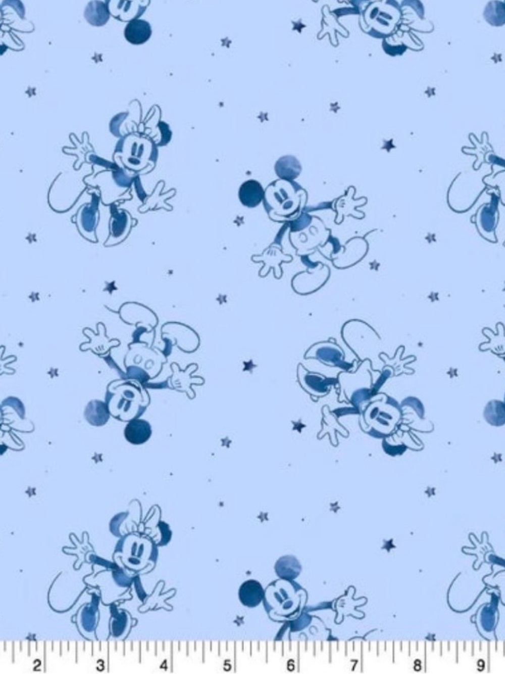 Disney Mickey & Minnie | Cotton Fabric | 1 Yard